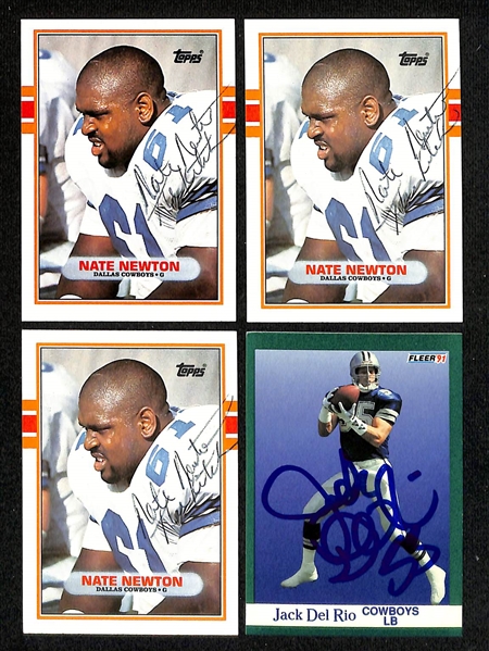 Lot of (275+) Signed Dallas Cowboys Cards inc. (5) Randy White, (2) Herschel Walker, + (Beckett BAS Reviewed)