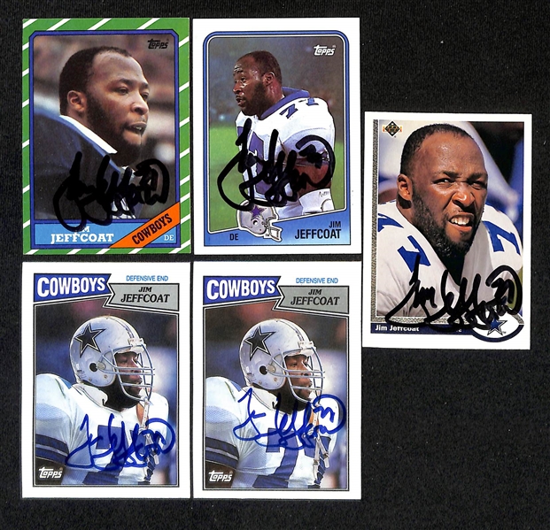 Lot of (275+) Signed Dallas Cowboys Cards inc. (5) Randy White, (2) Herschel Walker, + (Beckett BAS Reviewed)