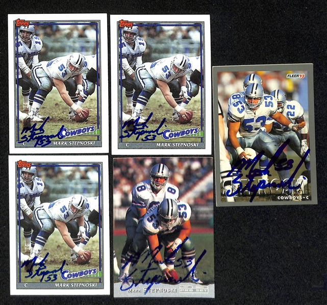 Lot of (275+) Signed Dallas Cowboys Cards inc. (5) Randy White, (2) Herschel Walker, + (Beckett BAS Reviewed)