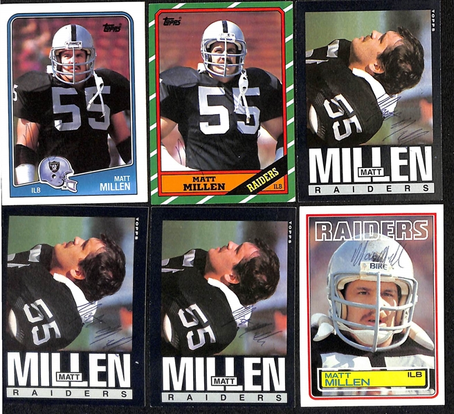 Lot of (200+) Signed Raiders Cards inc. (11) Cliff Branch, (2) Ken Stabler, + (Beckett BAS Reviewed)