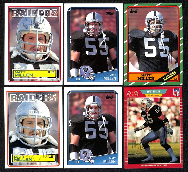 Lot of (200+) Signed Raiders Cards inc. (11) Cliff Branch, (2) Ken Stabler, + (Beckett BAS Reviewed)