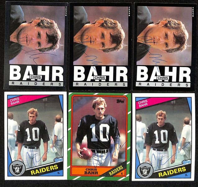 Lot of (200+) Signed Raiders Cards inc. (11) Cliff Branch, (2) Ken Stabler, + (Beckett BAS Reviewed)