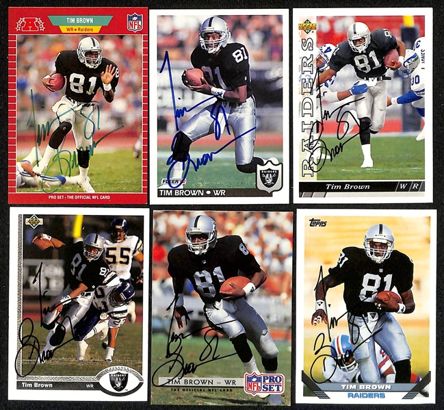 Lot of (200+) Signed Raiders Cards inc. (11) Cliff Branch, (2) Ken Stabler, + (Beckett BAS Reviewed)