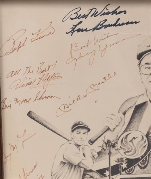 Sports Legends Signed 11.5x15.5 Golf Display - Signed by Mickey Mantle, George Blanda and 14 others (JSA Auction Letter)