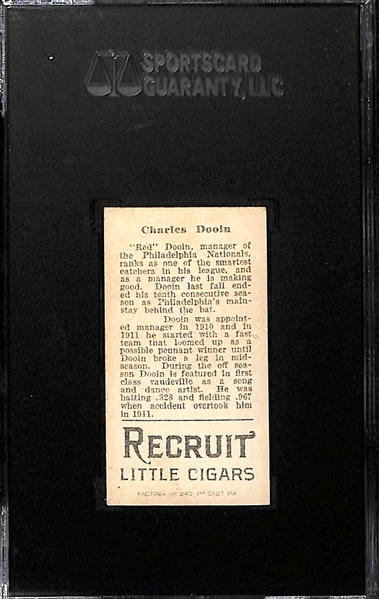 1912 Recruit Little Cigars T207 Charles Dooin SGC 6