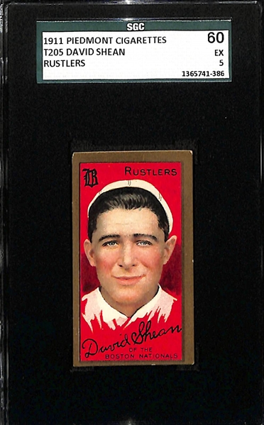 1911 Piedmont Cigarettes T205 David Shean Rustlers SGC 5