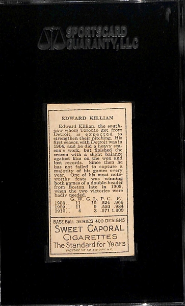 1911 Sweet Caporal T205 Edward (Ed) Killian SGC 5