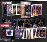 Lot of (40) Graded and Ungraded Basketball and Baseball Cards w. Magic Johnson, RJ Barrett, Larry King, Autographs