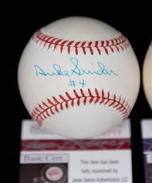 Lot of (3) Signed Baseballs w. Stan Musial, Ralph Kiner, Duke Snider, all with JSA Certs