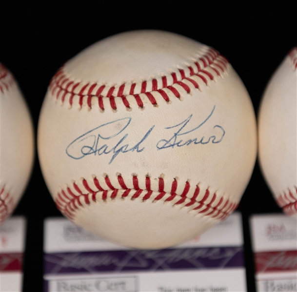 Lot of (3) Signed Baseballs w. Stan Musial, Ralph Kiner, Duke Snider, all with JSA Certs