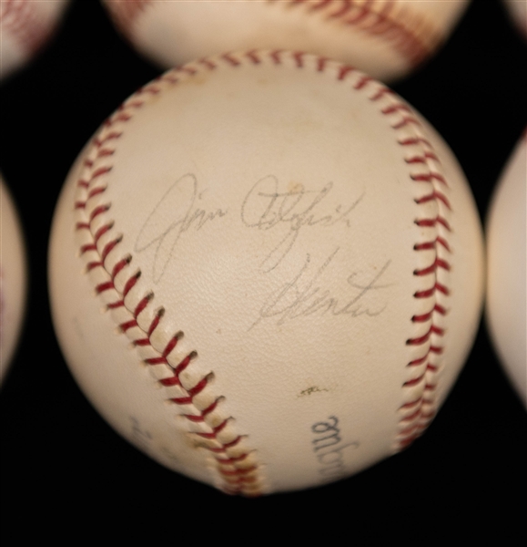 Lot of (6) Signed Baseballs with Carl Erskine, Grady Sizemore, Tommy Davis, + (JSA Auction Letter)