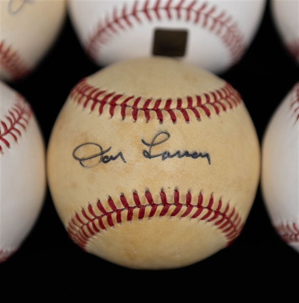 Lot of (6) Signed Baseballs w. Pete Rose, Don Zimmer, Don Larsen, + (JSA Auction Letter)