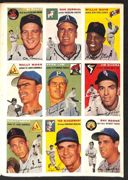 First Issue Sports Illustrated #1: August 16 1954 w. (27) Uncut Baseball Cards inc. Mays, Ashburn, Doby, Robinson, Williams 