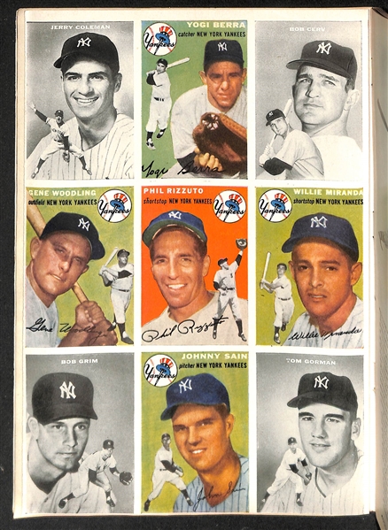 Second Issue Sports Illustrated #2: August 23, 1954 w. (27) Uncut Baseball Cards featuring the N.Y. Yankees inc. Berra, Mantle, Rizzuto, Ford