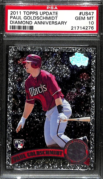 2011 Topps Update Paul Goldschmidt Diamond Anniversary Rookie Card #US47 - PSA 10 (RC)