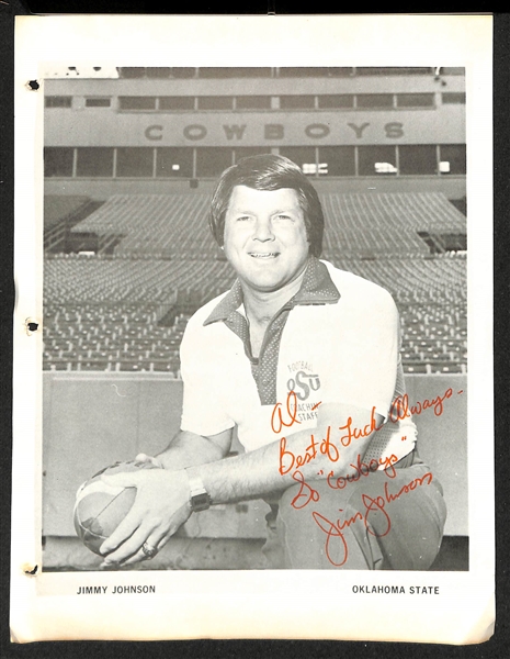 Lot of Over (50) Signed Photos of Coaches w. Jimmy Johnson, Bobby Knight, + (JSA Auction Letter)