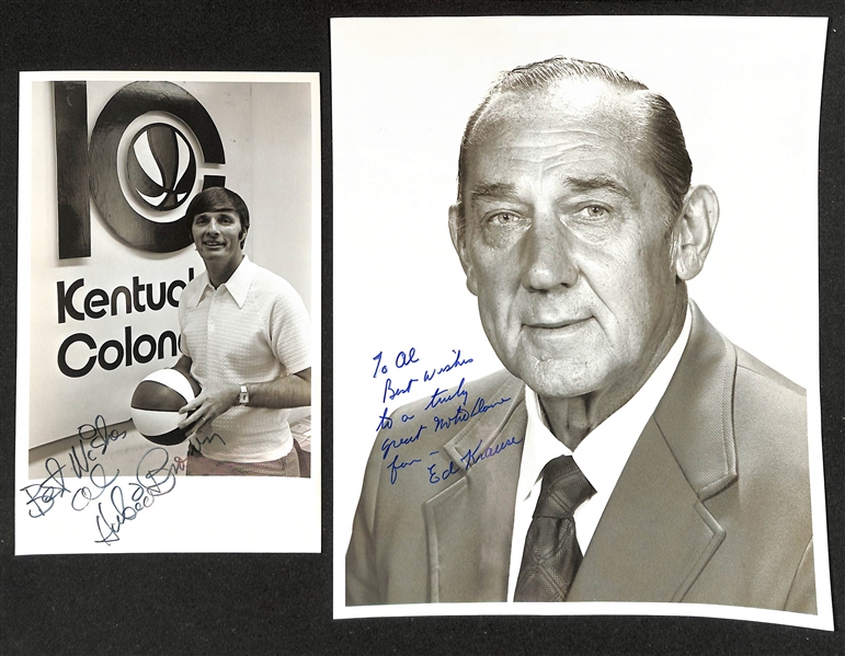 Lot of Over (50) Signed Photos of Coaches w. Jimmy Johnson, Bobby Knight, + (JSA Auction Letter)