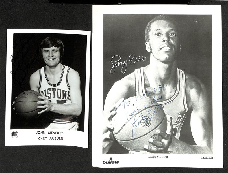 Lot of Over (30) Signed Basketball Photos w. Bob Douglas, Chuck Daly, Al Attles, Ed Macauley + (JSA Auction Letter)