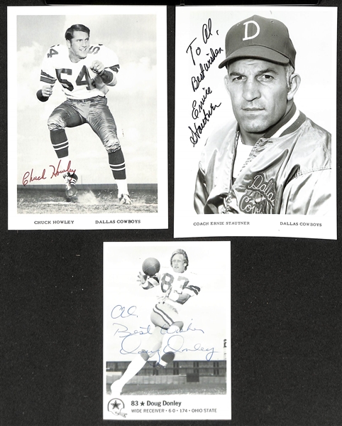 Lot of (10+) Signed Dallas Cowboys Photos w. Tom Landry, Mike Ditka, + (JSA Auction Letter)