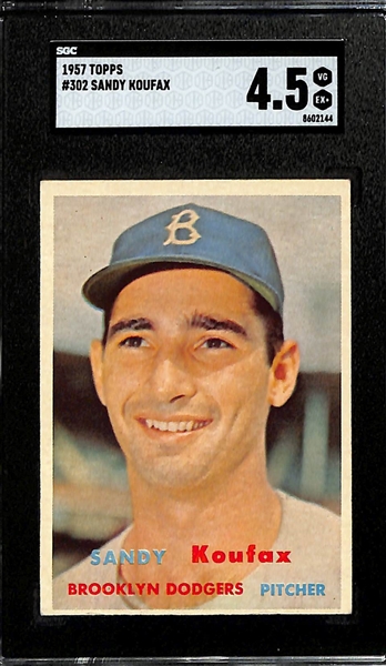 1957 Topps Sandy Koufax #302 SGC 4.5 