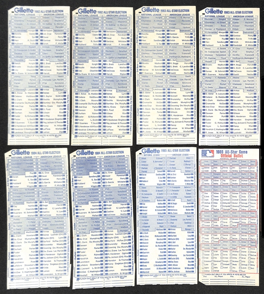 Lot of (20+) MLB All Star Game Items from the 1980s w. Tickets, Ballots, and Postcards