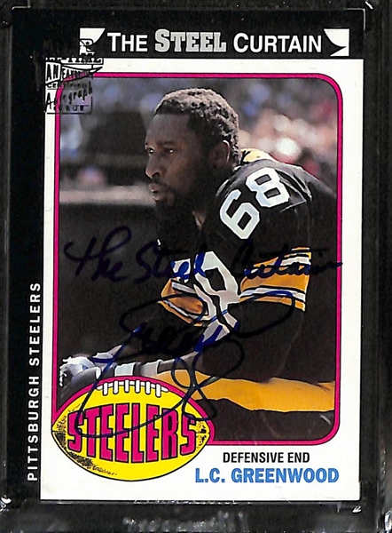 (5) Pittsburgh Sports Legends Autograph & Relic Card Collection inc. Football & Baseball