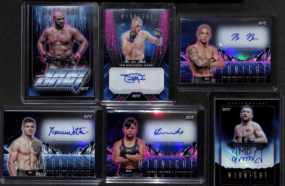 Lot of (16) 2024 Topps Midnight UFC Cards inc. Shara Magomendov RC #/99 SGC 9.5 & A. Pantoja Auto #/25 SGC 9.5 