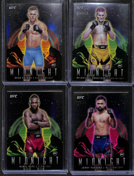 Lot of (16) 2024 Topps Midnight UFC Cards inc. Shara Magomendov RC #/99 SGC 9.5 & A. Pantoja Auto #/25 SGC 9.5 