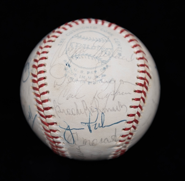 1976 Baltimore Orioles Signed Baseball - Approx  23 Autographs w. Brooks Robinson/Jim Palmer (JSA Auction Letter)