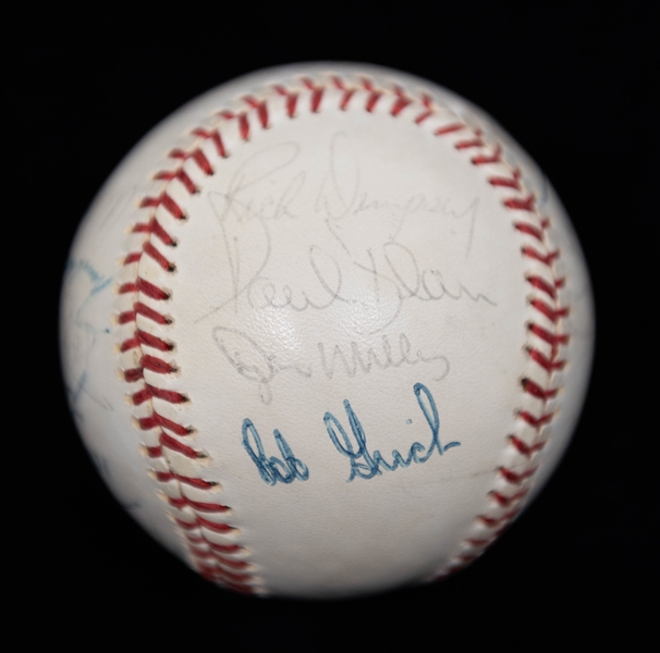 1976 Baltimore Orioles Signed Baseball - Approx  23 Autographs w. Brooks Robinson/Jim Palmer (JSA Auction Letter)