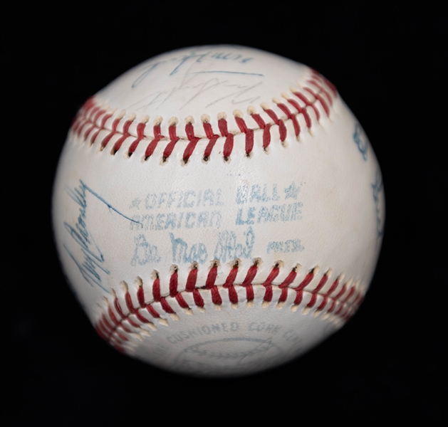 1976 Baltimore Orioles Signed Baseball - Approx  23 Autographs w. Brooks Robinson/Jim Palmer (JSA Auction Letter)