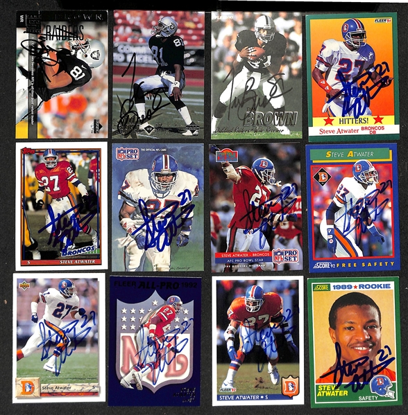 Lot of (150+) Signed NFL Trading Cards inc. Tony Canadeo, Bill Walsh + (JSA Auction Letter)