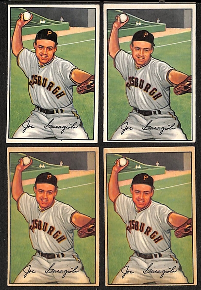 Lot of (75) Assorted 1952 Bowman Baseball Cards Ranging from #5-100 w. (3) Ralph Kiner Cards