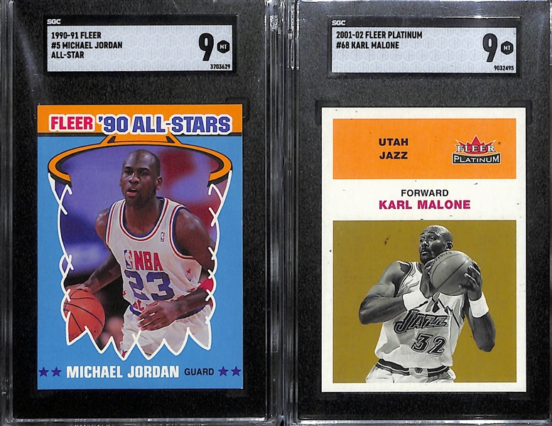 Lot of (13) SGC Graded Basketball Cards w. mostly Michael Jordan Cards & (1) Shaquille O'Neal Rookie