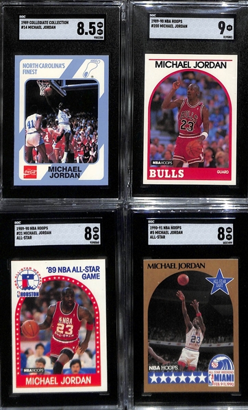 Lot of (13) SGC Graded Basketball Cards w. mostly Michael Jordan Cards & (1) Shaquille O'Neal Rookie