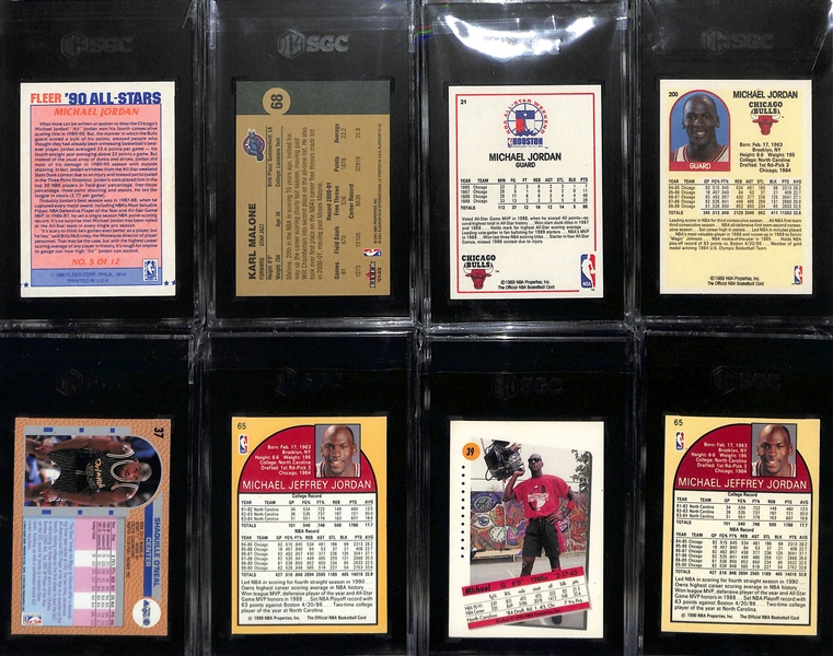 Lot of (13) SGC Graded Basketball Cards w. mostly Michael Jordan Cards & (1) Shaquille O'Neal Rookie