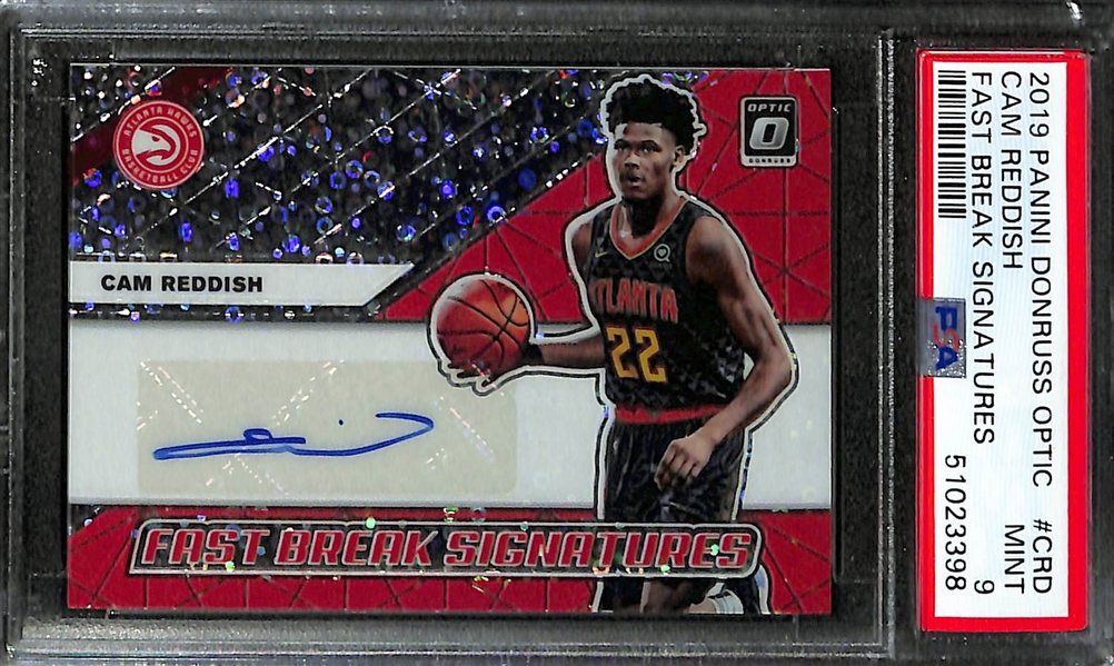 Lot of (6) Sports Cards inc. 2004 SI for Kids #391 Michelle Wie Beckett 9.5 & 2019 Optic #CRD Cam Reddish Auto FB Signatures PSA 9