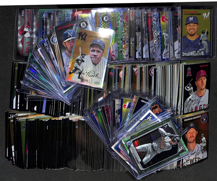 450+ Sports Cards w. 2023 Topps Chrome Platinum w. Babe Ruth #/499, Felix Hernandez Autograph, Shohei Ohtani (LAD Uniform) 