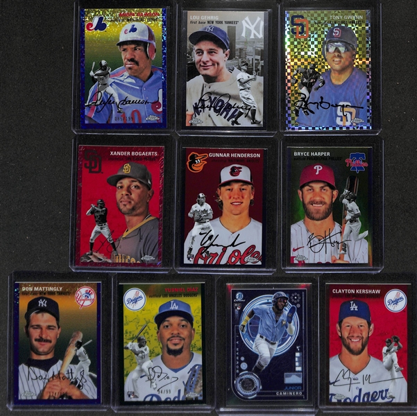 450+ Sports Cards w. 2023 Topps Chrome Platinum w. Babe Ruth #/499, Felix Hernandez Autograph, Shohei Ohtani (LAD Uniform) 