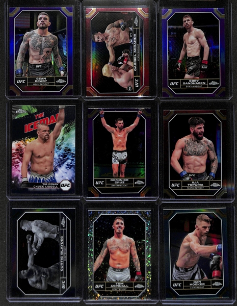 (135+) 2024 Topps Chrome UFC Cards w. Forrest Griffin Autograph #/150, Frankie Edgar Autograph #/150, Daniel Cormier Purple