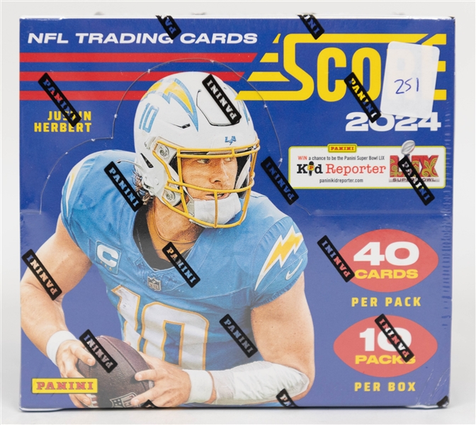 2024 Score Football Sealed Hobby Box (4 Autographs)