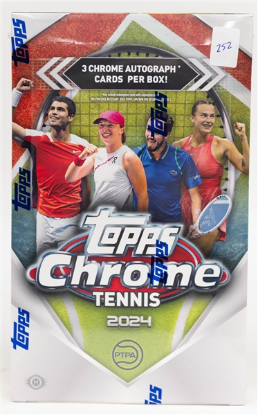 2024 Topps Chrome Tennis Sealed Hobby Box