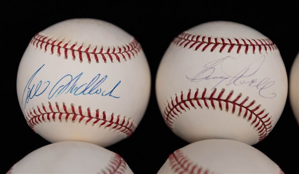 Lot of (9) Signed Baseballs inc. HOFers Willie Stargell (UD Authenticated) & Bill Mazeroski (PSA/DNA) - JSA Auction Letter