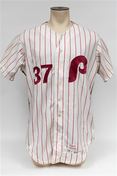 Original Phillies Game-Used Jersey Attributed to Former Phillies Pitcher Bill Wilson (c. 1973-1975)