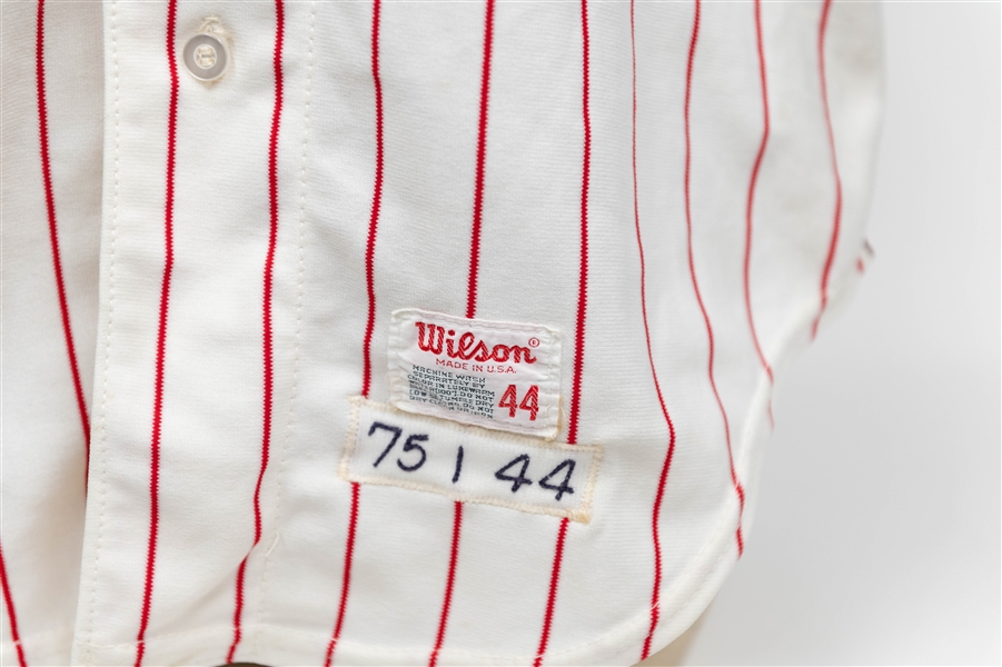 Original Phillies Game-Used Jersey Attributed to Former Phillies Pitcher Bill Wilson (c. 1973-1975)