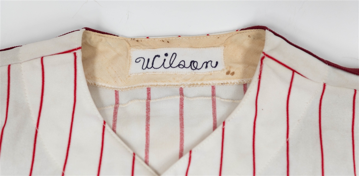 Original Phillies Game-Used Jersey Attributed to Former Phillies Pitcher Bill Wilson (c. 1973-1975)