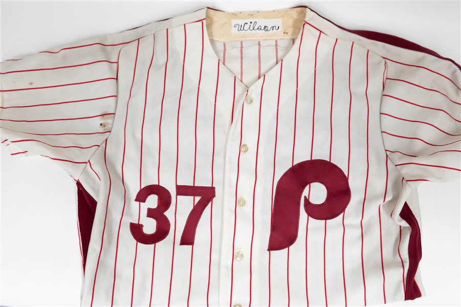 Original Phillies Game-Used Jersey Attributed to Former Phillies Pitcher Bill Wilson (c. 1973-1975)