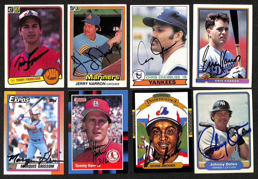 Lot of (275+) Signed Baseball Cards inc. Tony Gwynn, Jim Leyland, Adrian Beltre, Andres Galarrage, + (JSA Auction Letter)