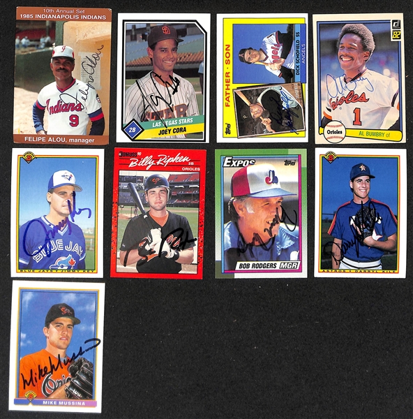 Lot of (275+) Signed Baseball Cards inc. Tony Gwynn, Jim Leyland, Adrian Beltre, Andres Galarrage, + (JSA Auction Letter)