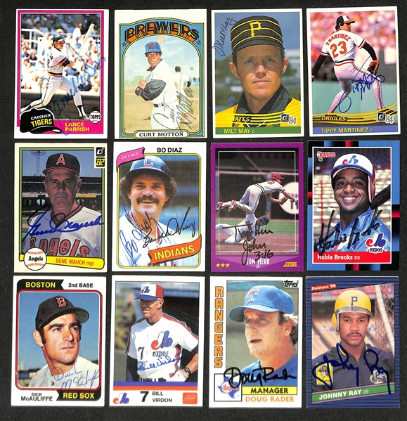 Lot of (275+) Signed Baseball Cards inc. Tony Gwynn, Goose Gossage, Chuck Tanner, Whitey Herzog, + (JSA Auction Letter)